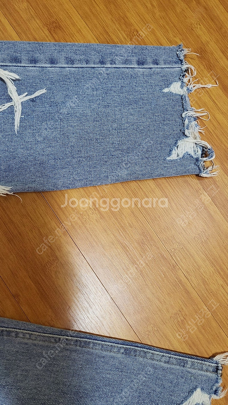 제곱 데미지 데님 청바지 스몰.찢청 중청.고걸파미아베크...--3