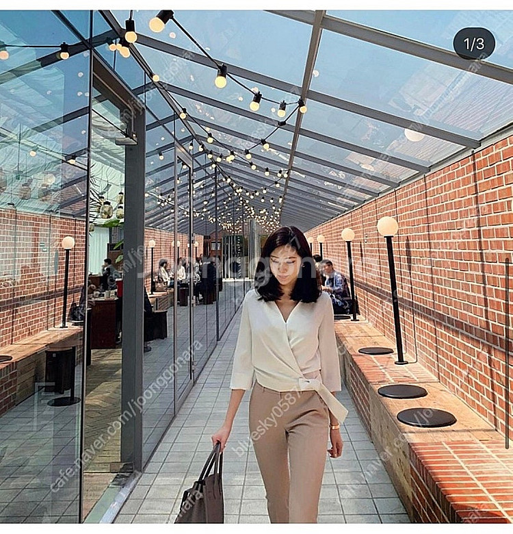 [새상품] 레티첼라 루나 랩 블라우스 아이보리 S사이즈...--2