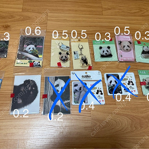 에버랜드 푸바오 아이바오 후이바오 루이바오 굿즈