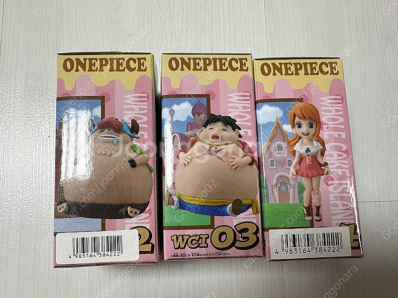 원피스 월콜 홀케이크 아일랜드 뚱루피+뚱쵸파+나미 세트--0