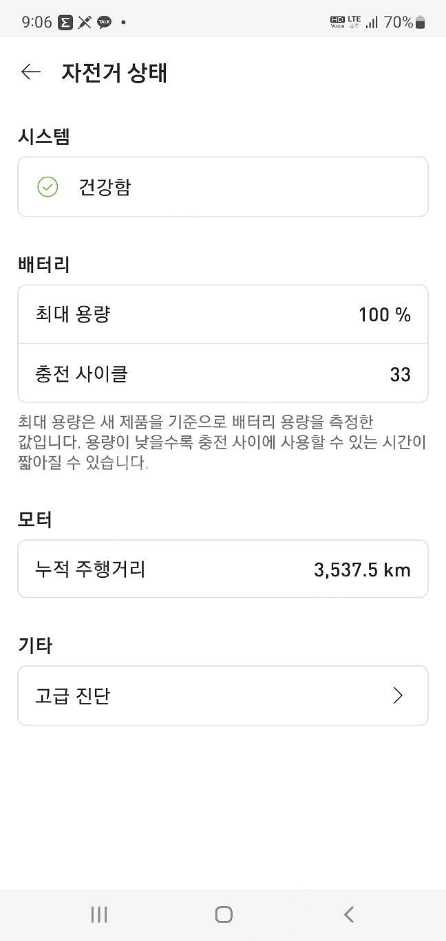 스페셜라이즈드 터보테로 배터리 싸게 팔아요(22년 구매)--2