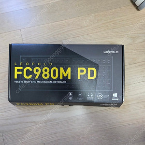 레오폴드 fc980m pd 애쉬옐로우 저소음적축 한글 팝니다.