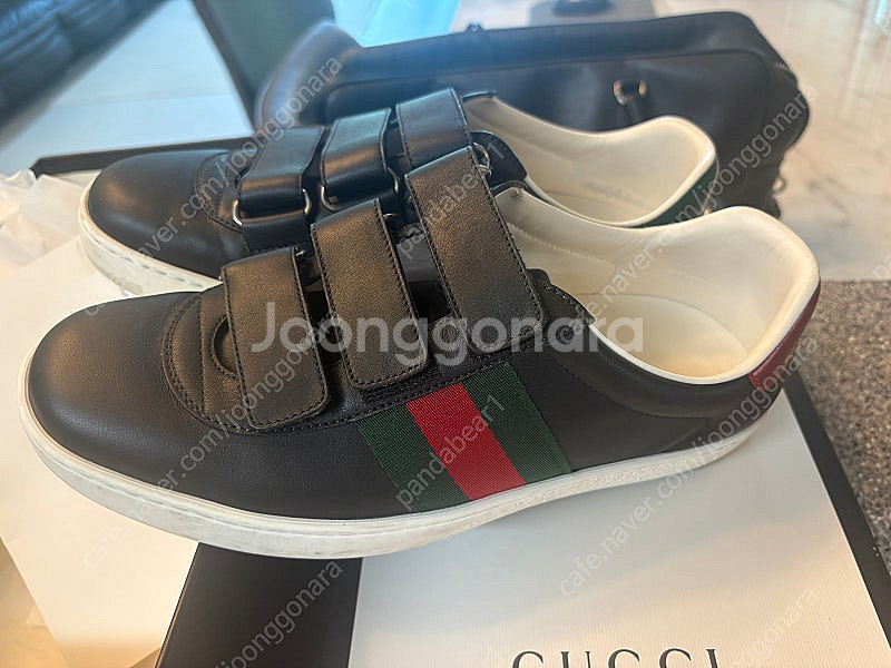 구찌 스니커즈 548699 41 블랙 운동화 정품/ 상...--3
