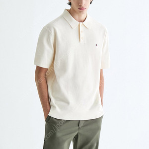 새제품 타미힐피거 라이스콘 폴로 니트 티셔츠 카라티