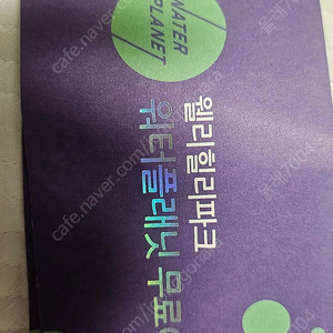 웰리힐리파크 워터플래닛 입장권 2장 묶음판매