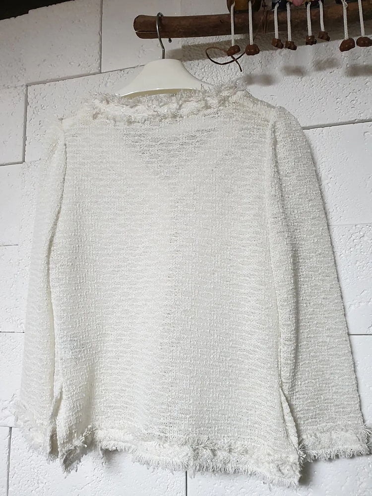 올리브데올리브 7부소매 트위드 가디건--6