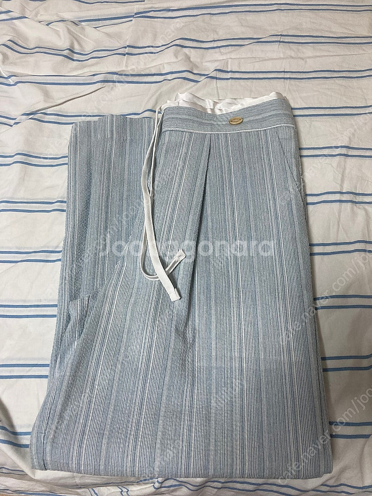 스트라이프 와이드 팬츠 프릴리 위드아웃썸머 레이지샵 르...--3