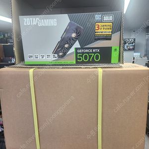 ZOTAC GAMING 지포스 RTX 5070 SOLID OC D7 12GB 미개봉 판매합니다