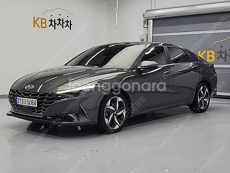 아반떼 중고차 아반떼 하이브리드 중고 회색 2021년식...--0