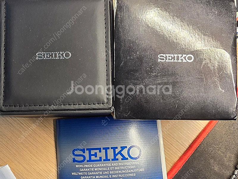 세이코 블랑팡 청판 오토메틱 시계 보증서포함 풀박스--9