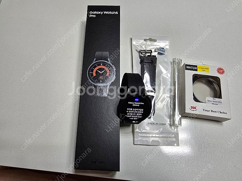 갤럭시 워치 5 45mm LTE(LG U+) 블랙 티타...--0