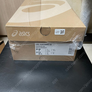 아식스 젤 카야노14 화이트 미드나잇 255 팝니다