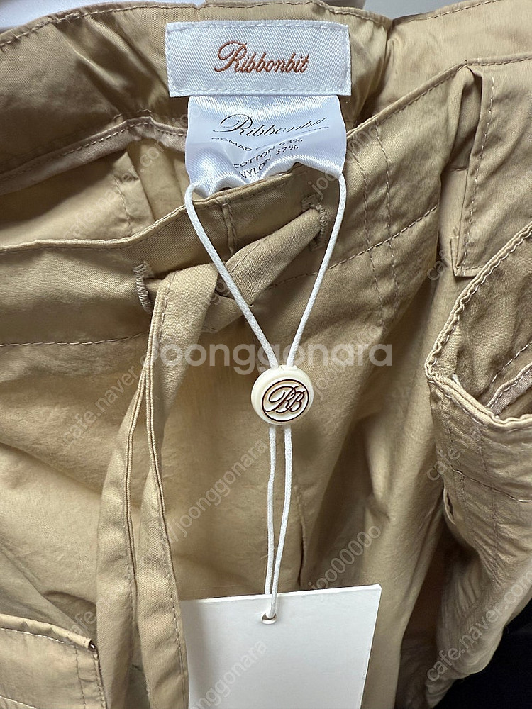 리본빛 Nomad Cargo Pants - Beige--1