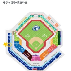 6월 25일 수요일 한화 vs 삼성 원정응원석 2연석