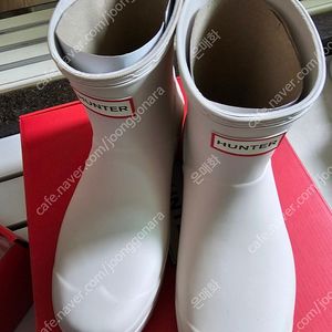 헌터 숏레인부츠 화이트