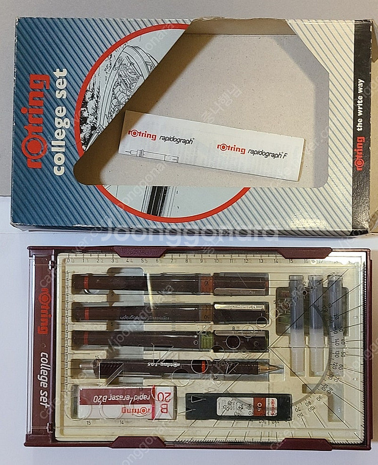로트링 제도펜 칼리지 세트 rotring college...--0