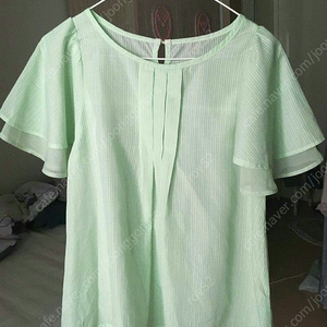 (55)빈티지 모리걸 메론 천사핏 반팔 프릴 블라우스