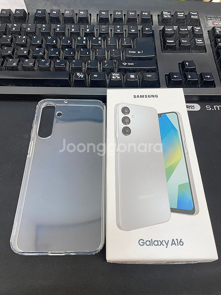 갤럭시A16 그레이 128GB 무잔상 상태좋은 풀박스중...--0
