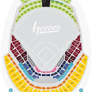 6월 25일 26일 수목 고척 기아 VS 키움 3루 중앙 4층 내야 외야석 통로 4연석 2연석 판매