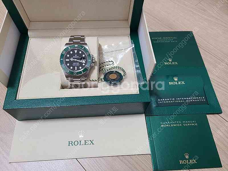 Rolex 로렉스 23년식 서브마리너 그린 스타벅스 판...--1