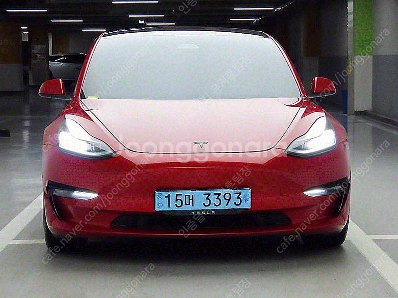 테슬라 중고차 테슬라 모델3 중고차 빨간색 2020년식...--4