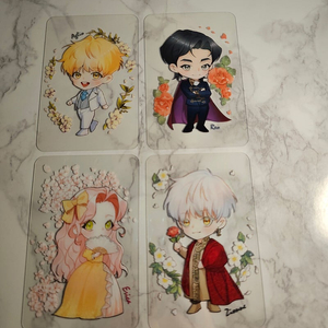 새상품- 일러스트 포토카드4종