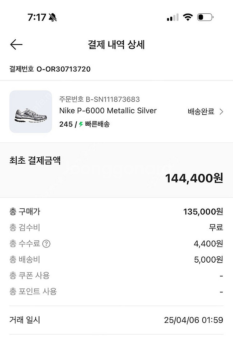 나이키p6000 메탈릭실버--5