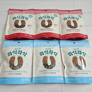 강아지 트릿 간식 올리브 콰삭콰삭 6개
