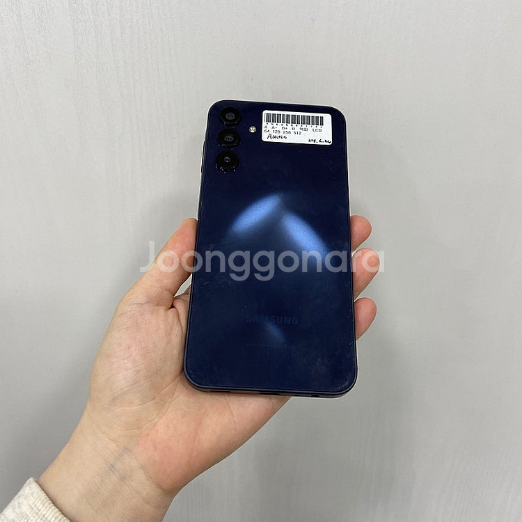 84114 갤럭시A15 128GB 블랙 부산 중고폰 팝...--3
