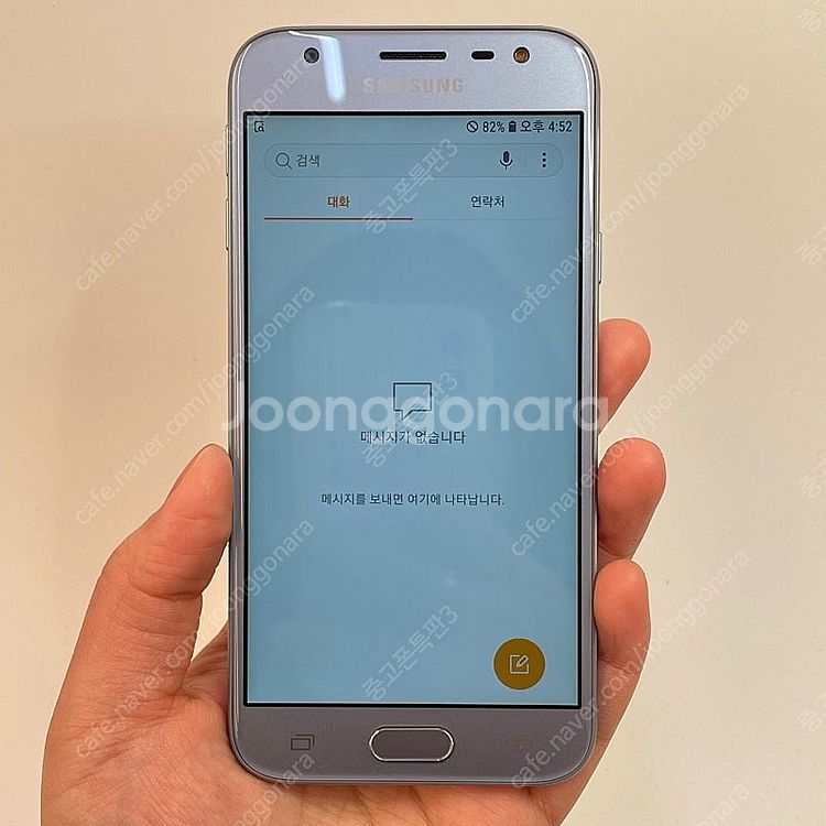 60870(울산중고폰) 갤럭시J3 블루실버 16GB 판...--2