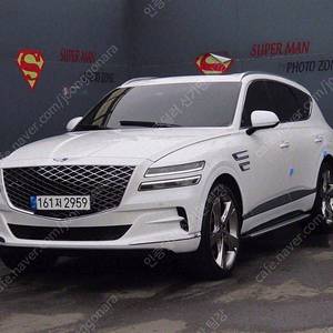 흰색 GV80 중고 제네시스 GV80 중고 가솔린 3.5T AWD 중고차리스 바로 출고 27,342 km