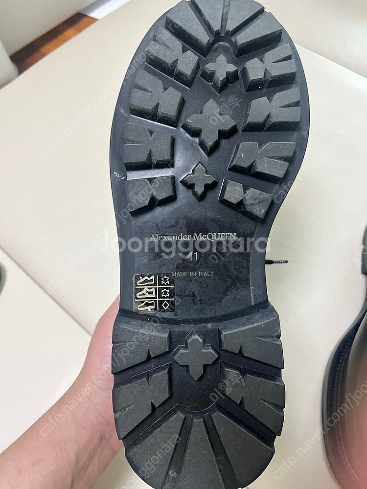 알렉산더 맥퀸 블랙 청키 더비 슈즈 265~270사이즈--7