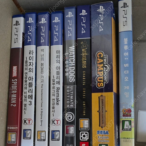 ps4 ps5 게임 팝니다(스파이더맨2/라이자3/백년의봄날은가고/마리의 아틀리에/와치독리전/타이니티나 원더랜드/블루이/투포인트 캠퍼스)
