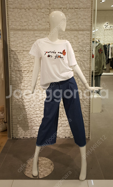 지컷 여름 와이드 데님 팬츠 55사이즈 택포--0
