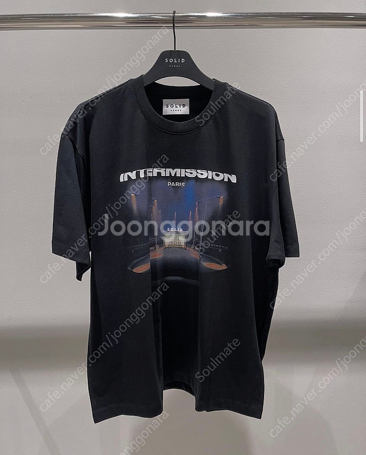(새제품) 솔리드옴므 / 24fw 프린팅 반팔티 / 4...--0
