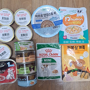 강아지 캔 파우치 일괄