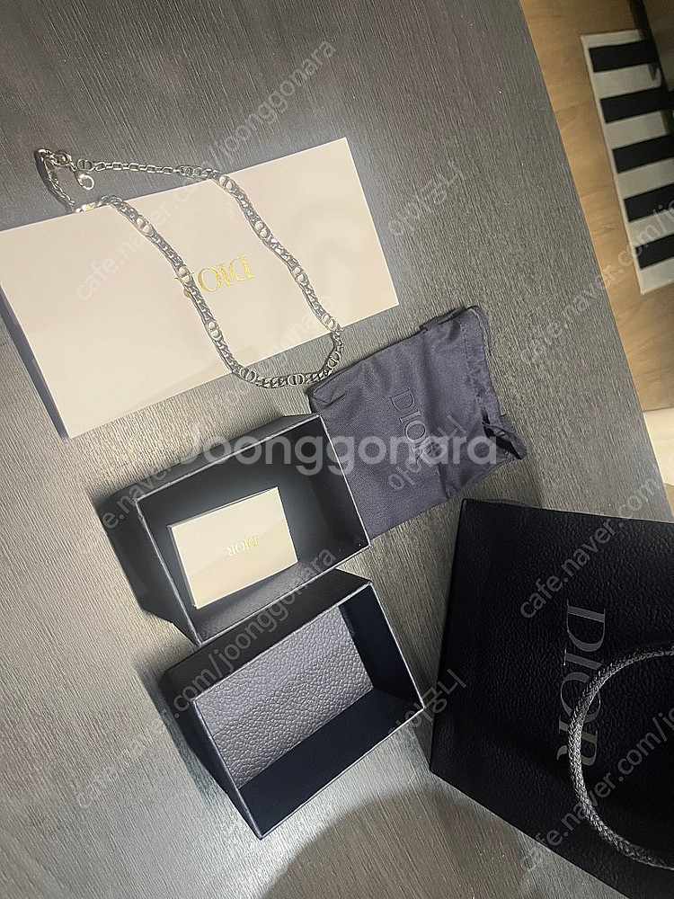 디올 cd icon 체인 목걸이--1