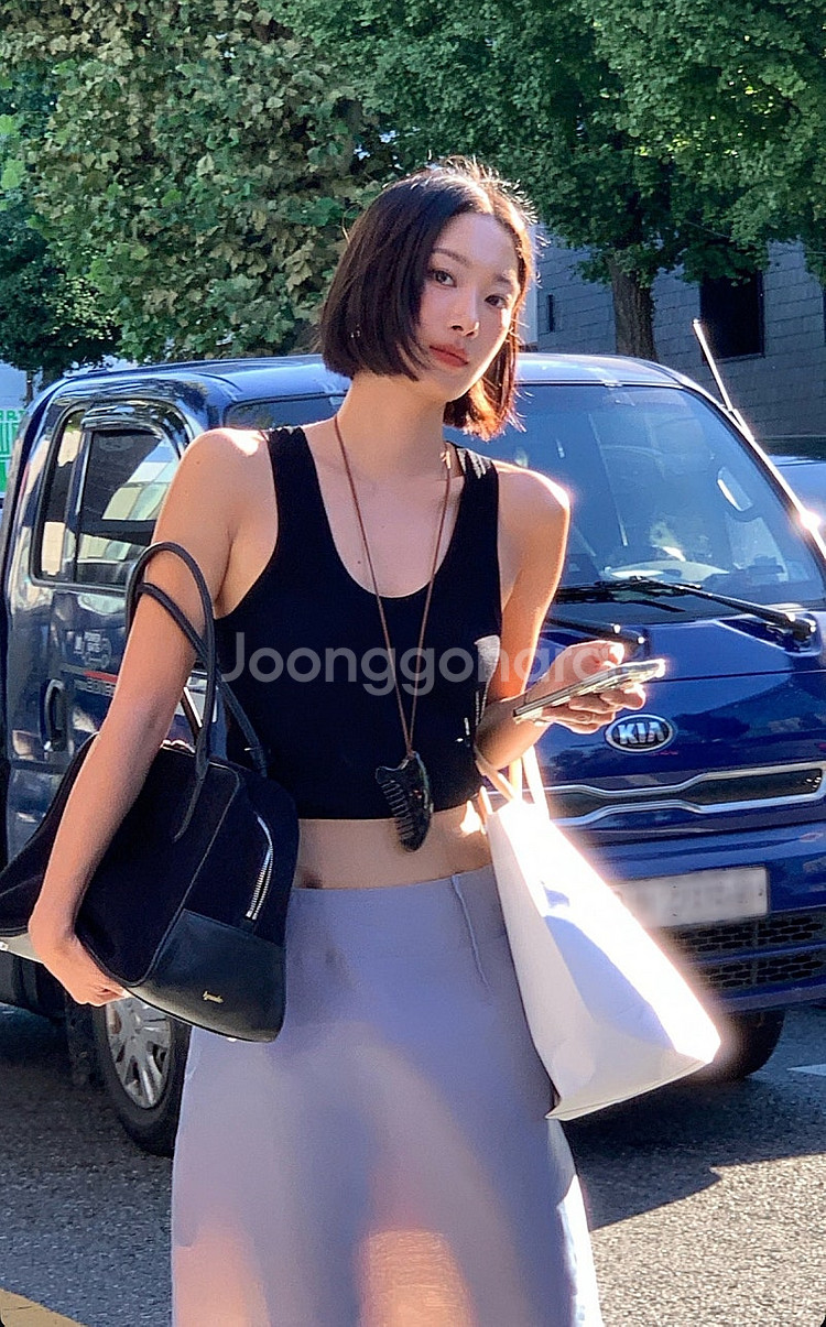 새상품) 에이치모드 hmode 레이어드 스커트 블루--1