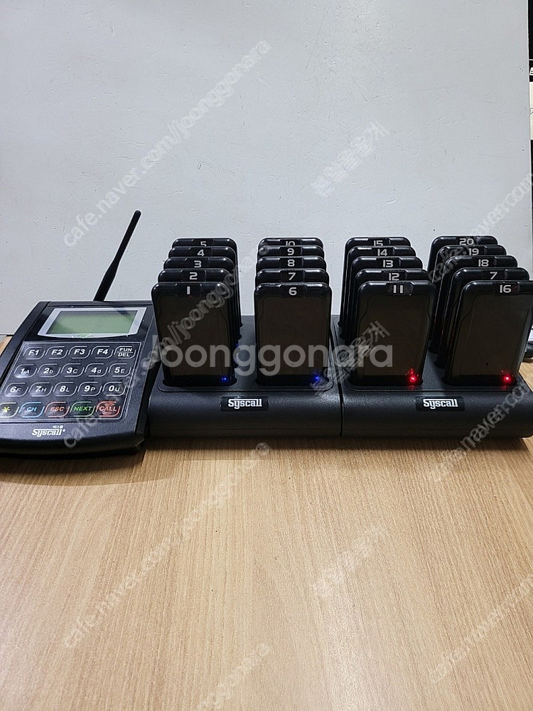 시스콜 카페진동벨 gp-200r 20구 세트 팝니다--0