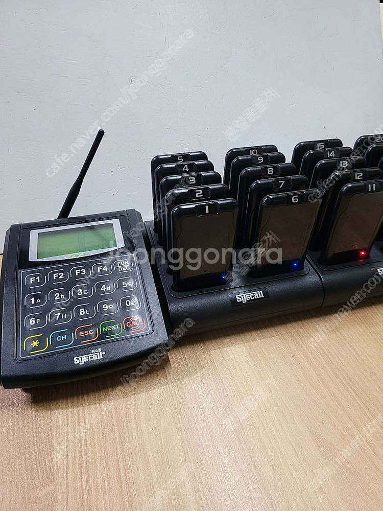 시스콜 카페진동벨 gp-200r 20구 세트 팝니다--2