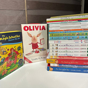 (무배)까이유 dvd, 책, 매직스쿨버스, 올리비아