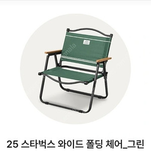 스타벅스 와이드 폴딩체어 그린 미개봉 2개