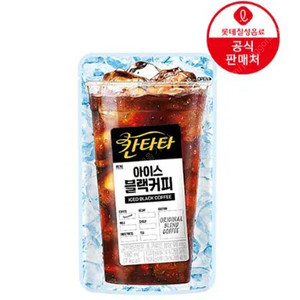 롯데칠성 칸타타 아이스 블랙커피, 아이스 헤이즐넛향, 아이스 스위트 아메리카노 제로 190ml 20파우치