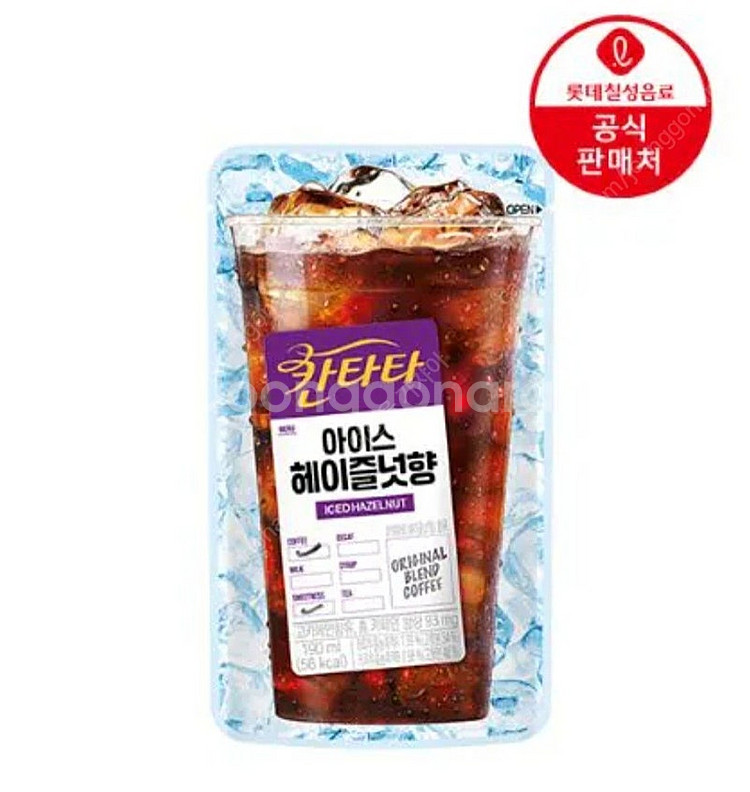 롯데칠성 칸타타 아이스 블랙커피, 아이스 헤이즐넛향, ...--1