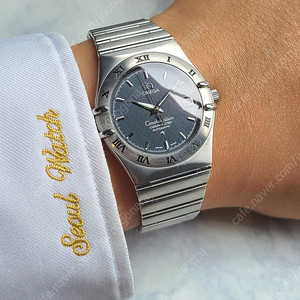 [정품] 오메가 컨스틸레이션 매트블루 청판 크로노미터 자동 (Omega Constellation Blue Automatic)