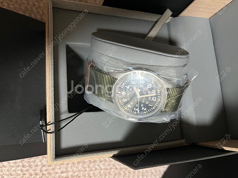 해밀턴 카키필드 메카니컬 38mm H69439931 미...--0
