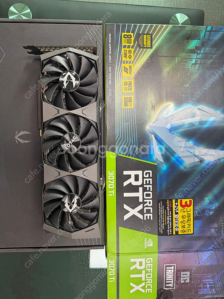 부산 Zotac RTX3070ti 트리니티 3팬 그래픽...--0