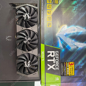 부산 Zotac RTX3070ti 트리니티 3팬 그래픽카드 급처(택포)