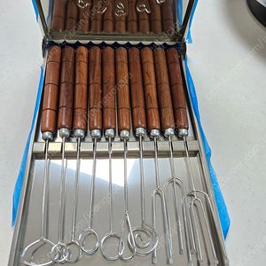 빈티지 우드핸들 디핑포크세트