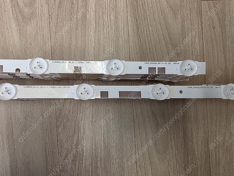 삼성 55인치 TV 부품(파워보드, 메인보드, 백라이트, 스피커, 적외선 리모컨 리시버) 이미지